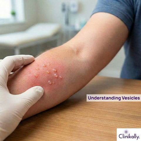 Skin vesicles on forearm