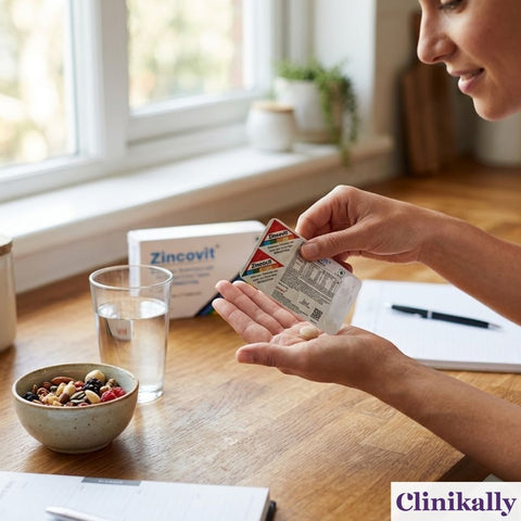 Taking Zincovit with water after a meal