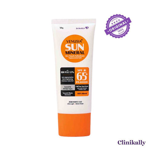 Venusia Sun Mineral Dry Touch Sunscreen Gel SPF 65+ PA++++