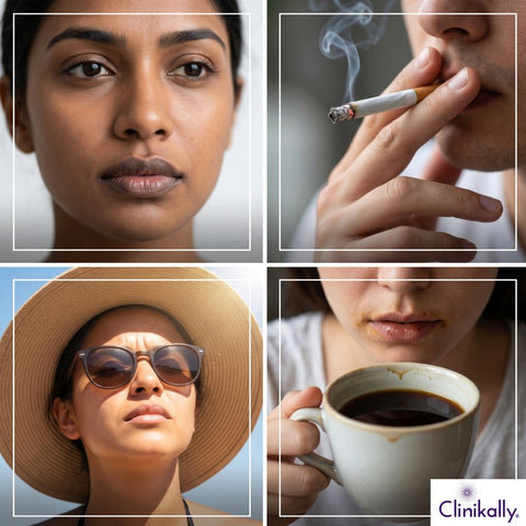Common causes of dark lip pigmentation