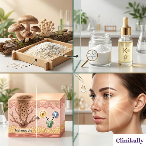 Kojic acid mechanism for reducing hyperpigmentation naturally