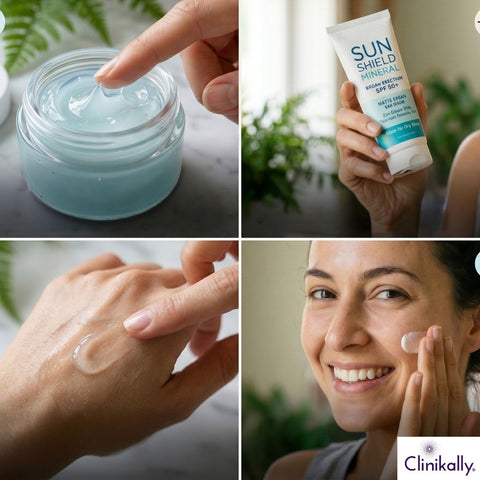 Gel-based sunscreen texture suitable for oily skin
