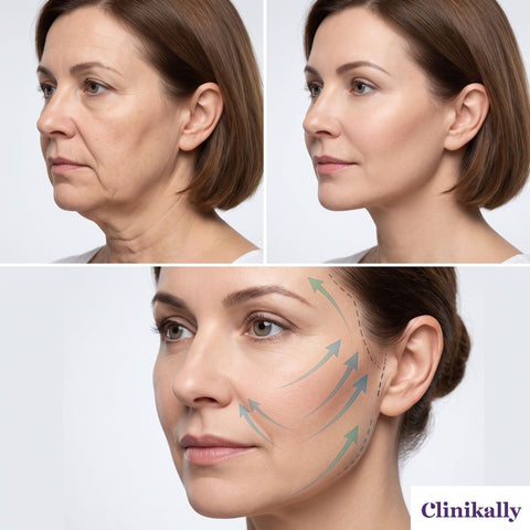 Facelift before and after transformation
