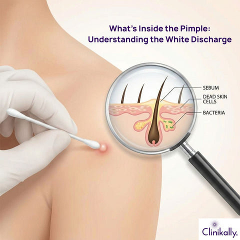 White Discharge of a Pimple explained