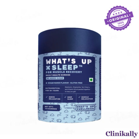 What's Up Wellness Sleep Nutraceutical Gummies - Kesar Mango Flavour.png