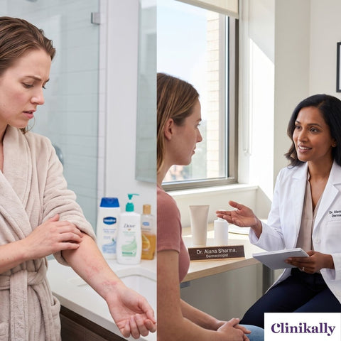 Dermatologist consultation for sensitive skin irritation