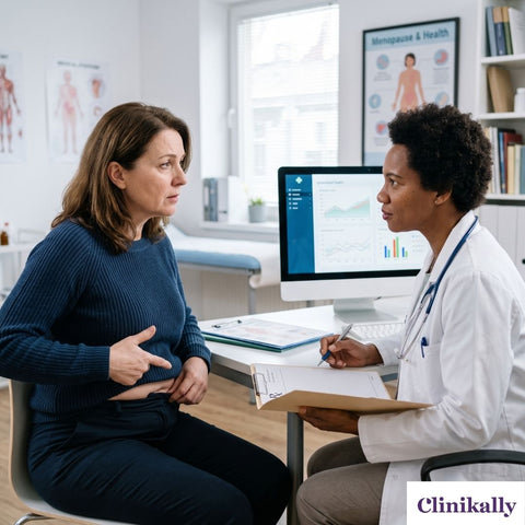 Doctor consultation for menopause weight gain