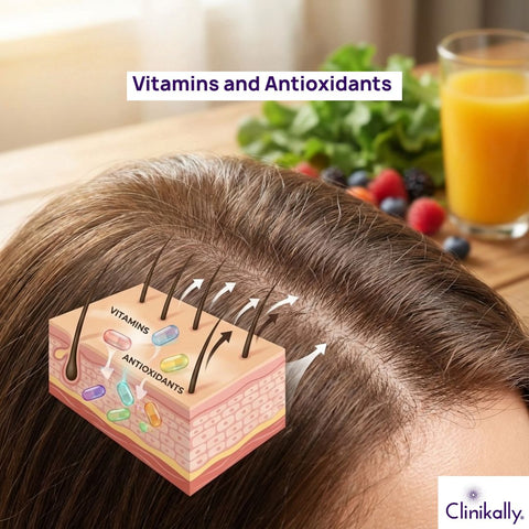 Vitamins and Antioxidants: Supporting Scalp and Follicle Health