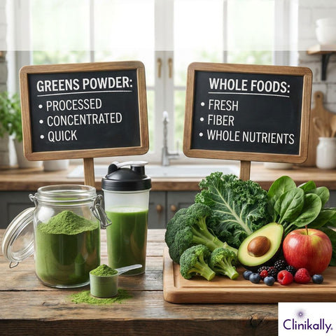 Greens Powders vs Whole Foods