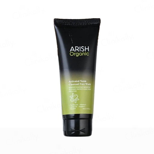 Arish Organic Activated Neem Charcoal Face Wash