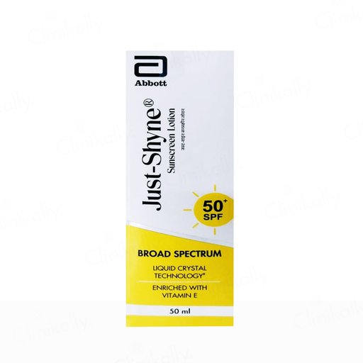 Just-Shyne Broad Spectrum Sunscreen Lotion SPF 50+