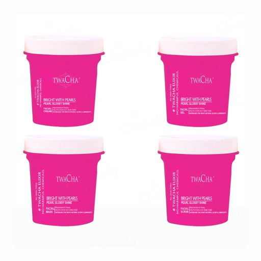 TWACHA Bright With Pearls Glossy Shine Facial Kit