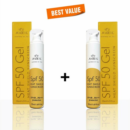 Aveil SPF 50 Gel Heat Shield Sunscreen