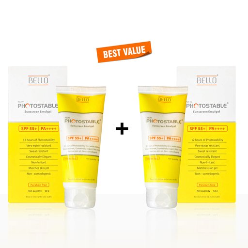 Bello New Photostable Sunscreen Emulgel SPF 55+/PA++++