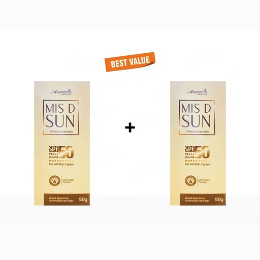 Mis D Sun Tinted Sunscreen SPF 50 PA+++