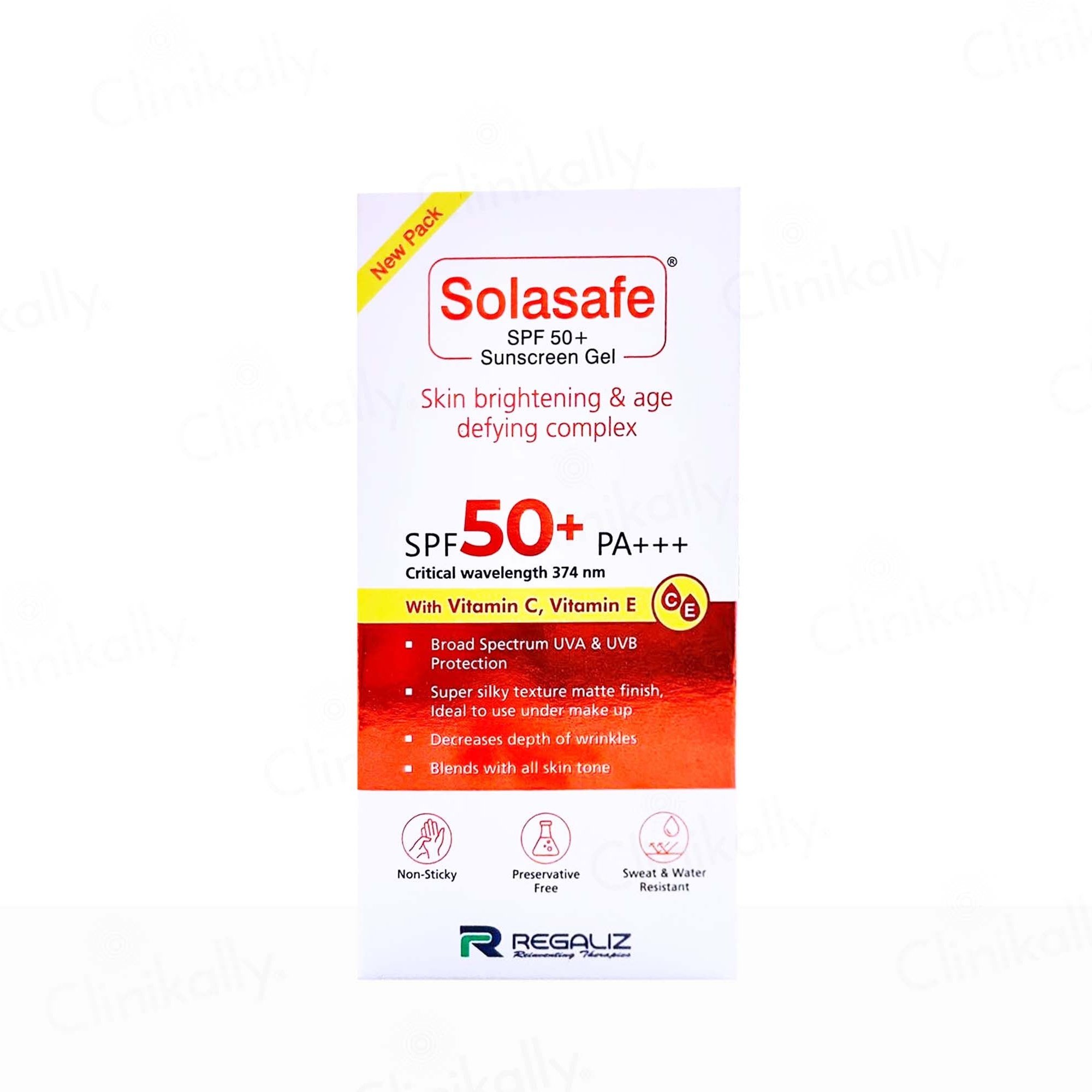 Solasafe SPF 50+ Silicone Sunscreen Gel 50g - Image 1