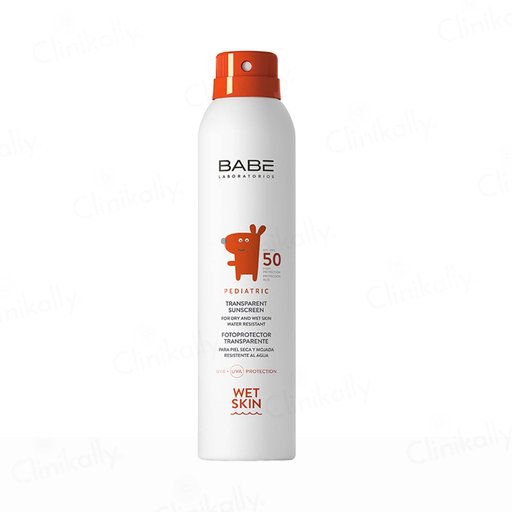 BABE Pediatric Transparent Sunscreen Wet Skin SPF 50