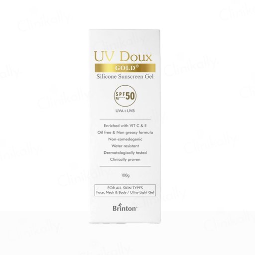 UV Doux Gold Silicone Sunscreen Gel SPF 50 PA+++