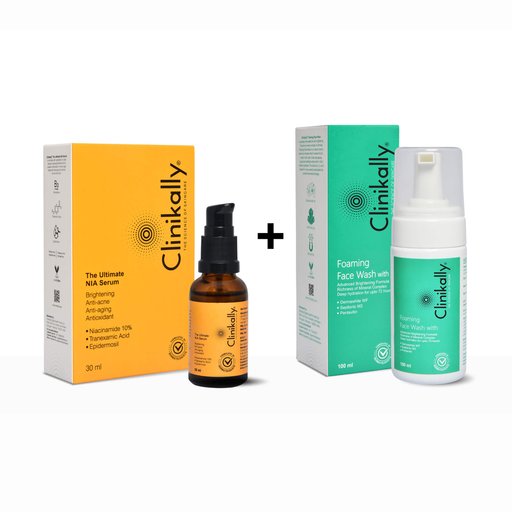 Clinikally The Ultimate NIA Serum + Foaming Face Wash
