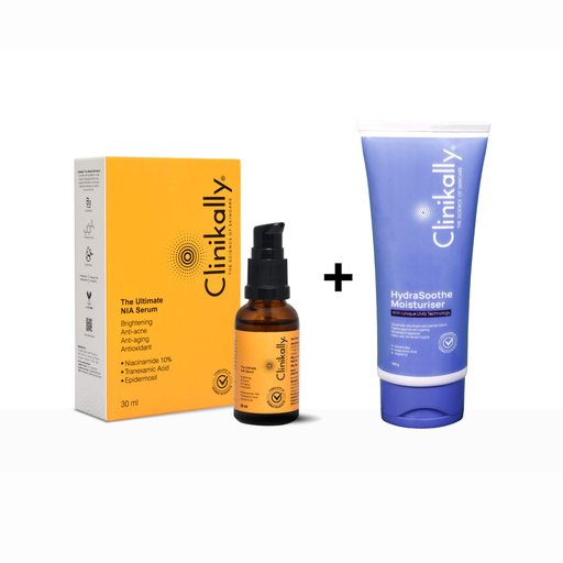 Clinikally The Ultimate NIA Serum + HydraSoothe Moisturiser