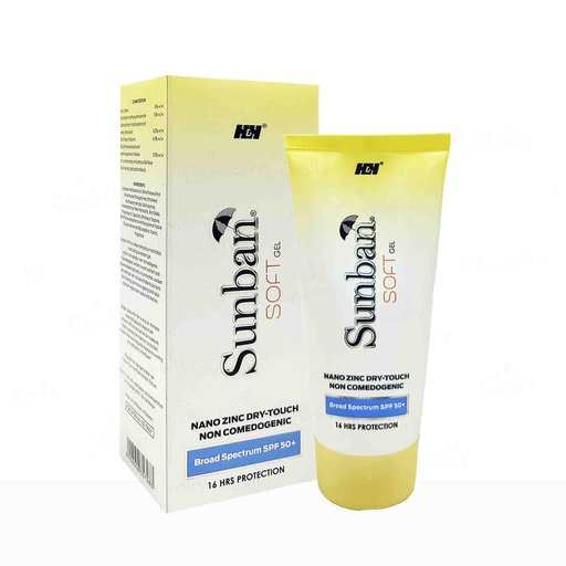 Sunban Soft Gel Nano Zinc Dry-Touch Sunscreen SPF 50+