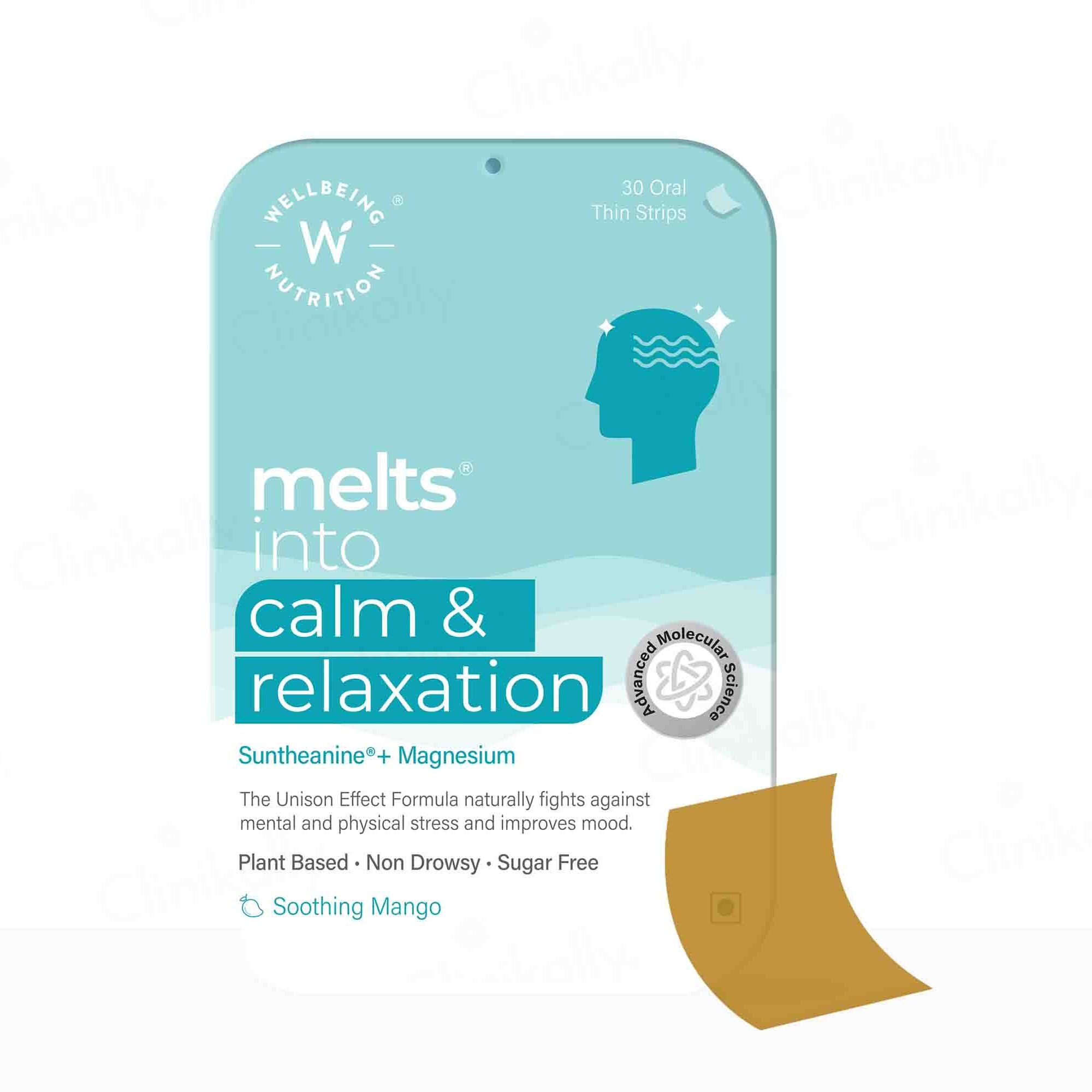 Wellbeing Nutrition Melts Into Calm & Relaxation Oral Strip - Image 1