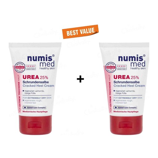 Numis Med Urea 25% Cracked Heel Cream For Extremely Dry Skin