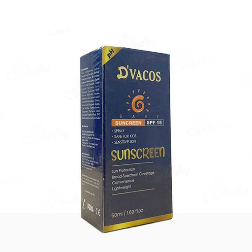 D'Vacos Baby Sunscreen Spray SPF 15