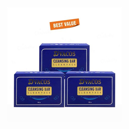 D'Vacos Clear Face Cleansing Bar