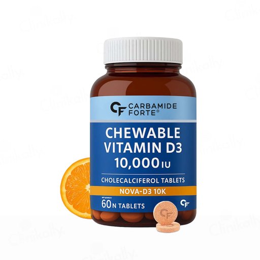 Carbamide Forte Chewable Vitamin D3 10000 IU Tablet