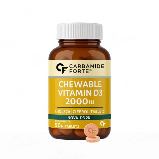 Carbamide Forte Chewable Vitamin D3 2000 IU Tablet