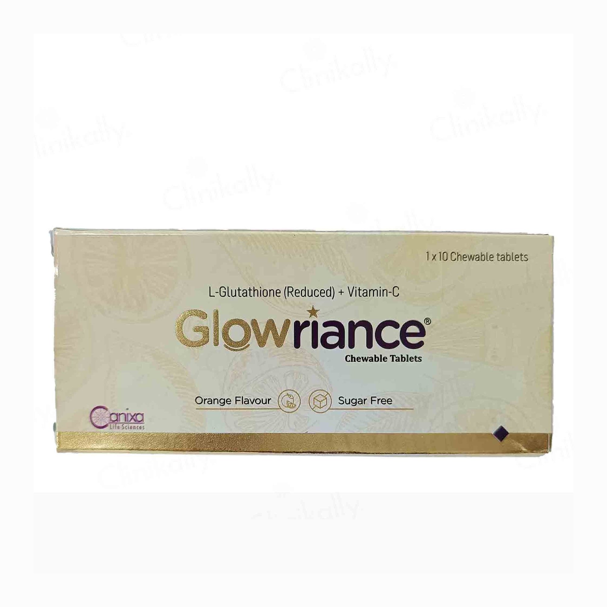 Buy Glowriance Chewable Tablet Orange Flavour Sugar Free Online at Best Price