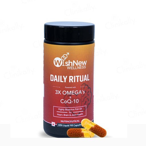 WishNew Wellness Daily Ritual 3X Omega's & CoQ-10 Capsule