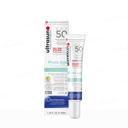 Ultrasun Photo Age Control Fluid Sunscreen For Sensitive Skin SPF 50 PA++++