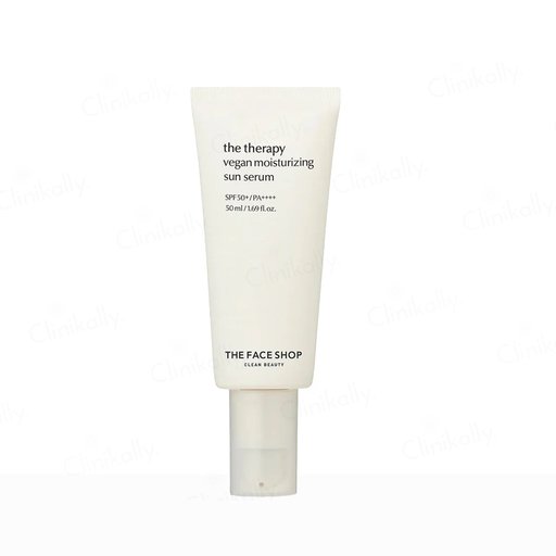 The Face Shop The Therapy Vegan Moisturizing Sun Serum with SPF 50+ PA++++