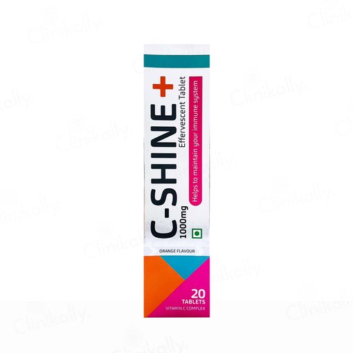 C-Shine+ 1000mg Effervescent Tablet - Orange Flavour
