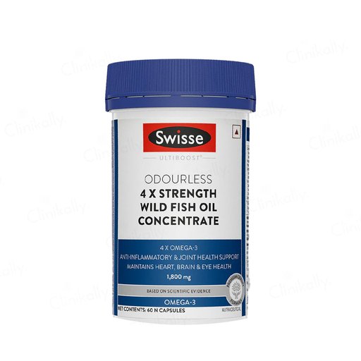 Swisse Ultiboost Odourless 4X Strength Omega-3 1800mg Wild Fish Oil Capsule
