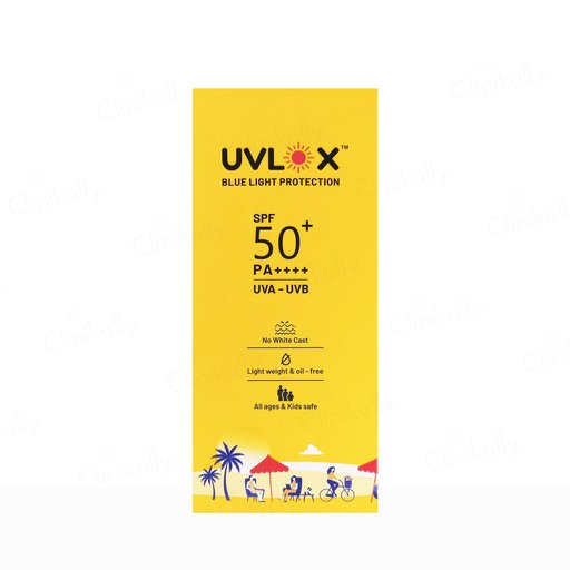 Uvlox Blue Light Protection Sunscreen SPF 50+ PA++++
