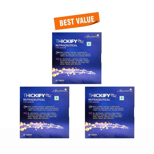 Thickify AM PM Nutraceutical Tablet For Adults