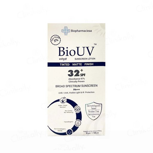 BioUV Tinted Matte Sunscreen Lotion SPF 32+ PA+++
