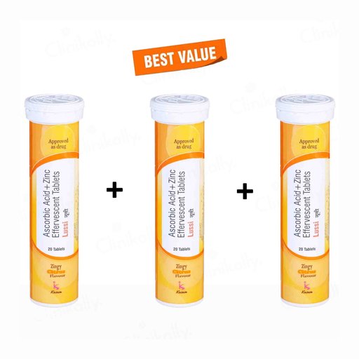 Lussi Effervescent Tablet - Zingy Citrus Flavour