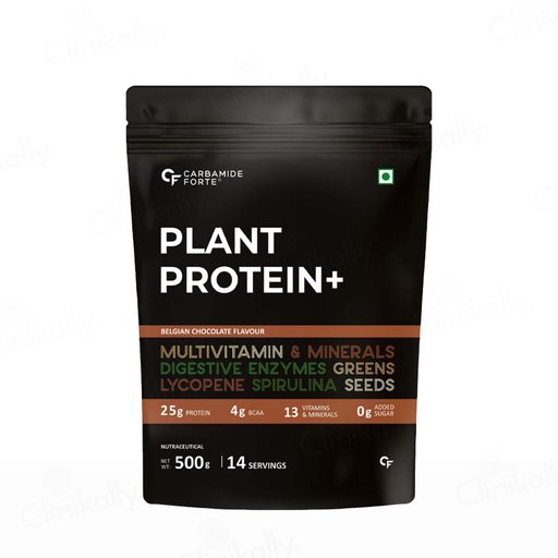 Carbamide Forte Vegan Protein Plus Powder - Belgian Chocolate Flavour