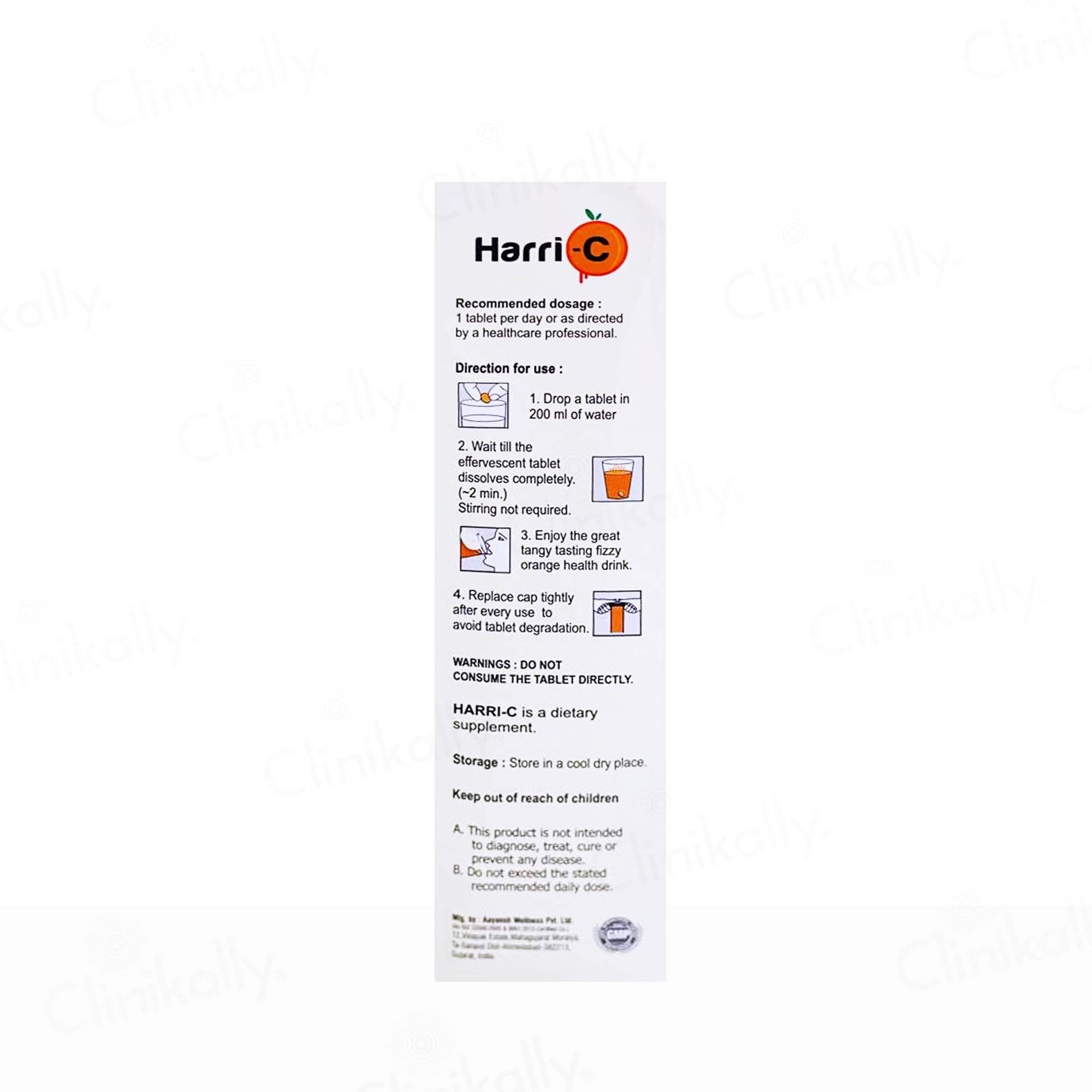 Buy Harri-C Effervescent Tablet Online at Best Price | Clinikally