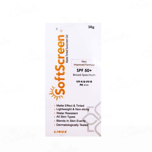 Softscreen+ Matte Tinted Sunscreen Gel SPF 50+ PA+++