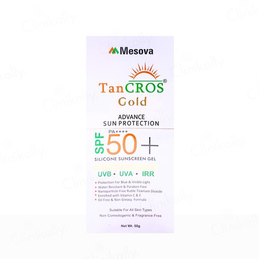 Tancros Gold Silicon Sunscreen Gel SPF 50+ PA++++