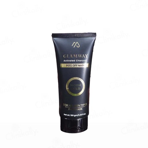 Glamway Activated Charcoal 24 Carat Gold Peel Off Face Mask