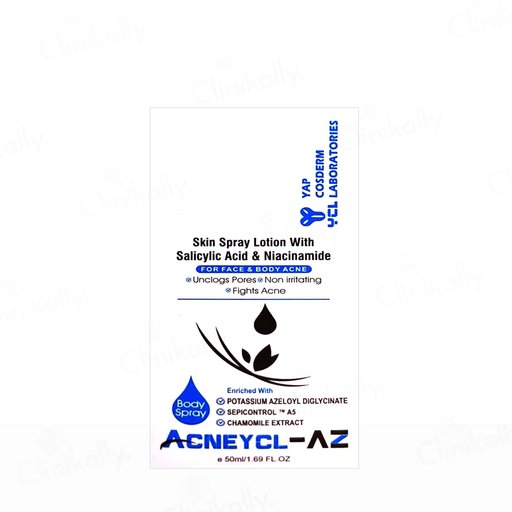 Acneycl-AZ Body Spray For Face & Body Acne