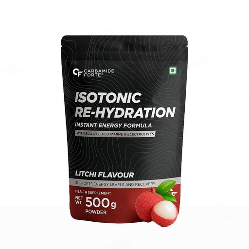 Carbamide Forte Isotonic Re-Hydration Instant Energy Formula Powder - Litchi Flavour