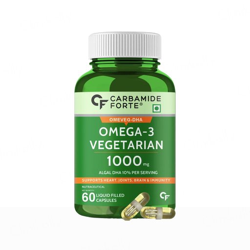 Carbamide Forte Vegetarian Omega-3 1000mg With Algal DHA 10% Liquid Filled Capsule