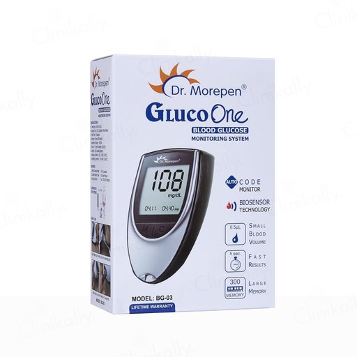 Dr. Morepen GlucoOne BG-03 Blood Glucose Monitoring System (Meter Only)